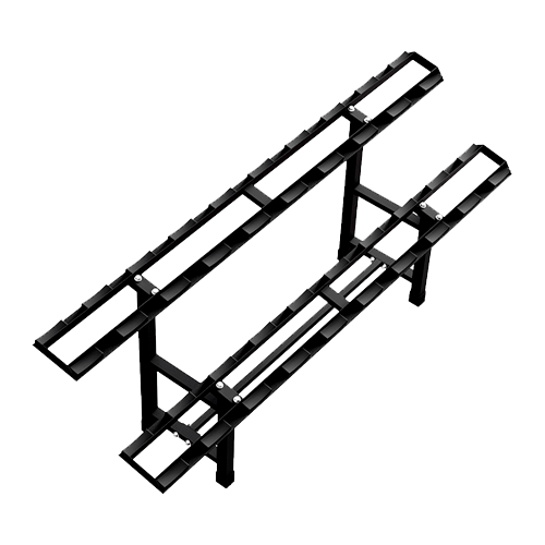 Suporte e torre de halteres Rovek para barras e anilhas - rack organizador de peso livre para academia