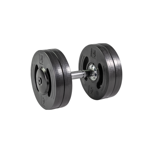 Kit de dumbbells sextavados profissional Rovek em ferro fundido - dumbbells para academia com pegada recartilhada, atacado